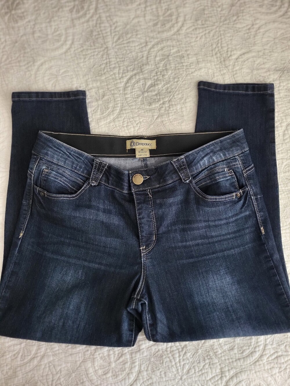 Democracy Women's Dark Indigo Slim Skinny Jeans, Size 16